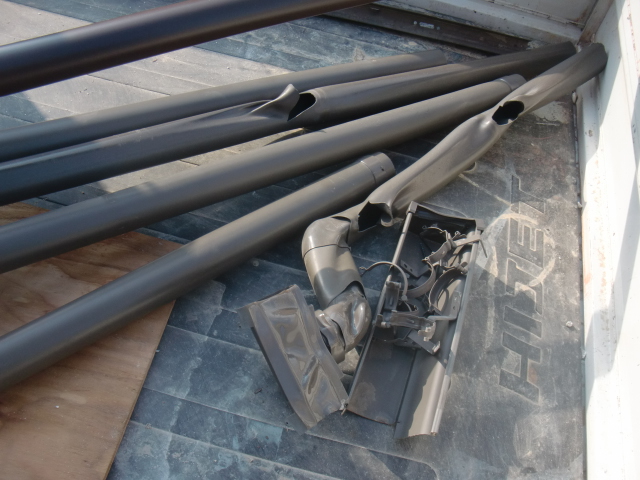 泉大津市の撤去した雨樋