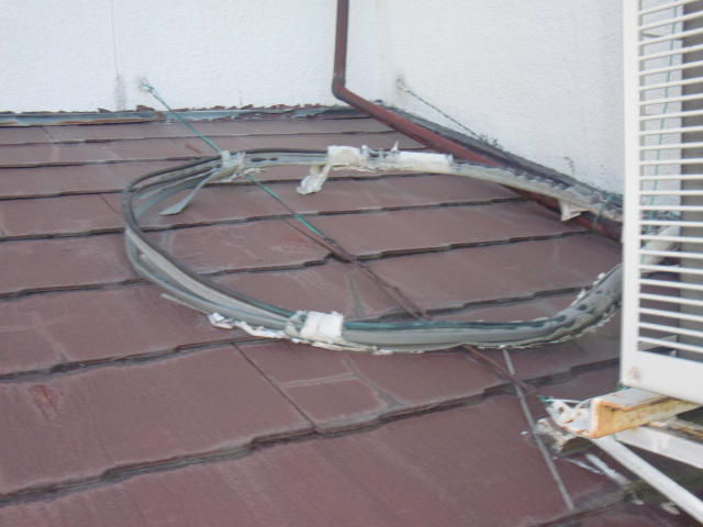 岸和田市摩湯町の下屋の様子