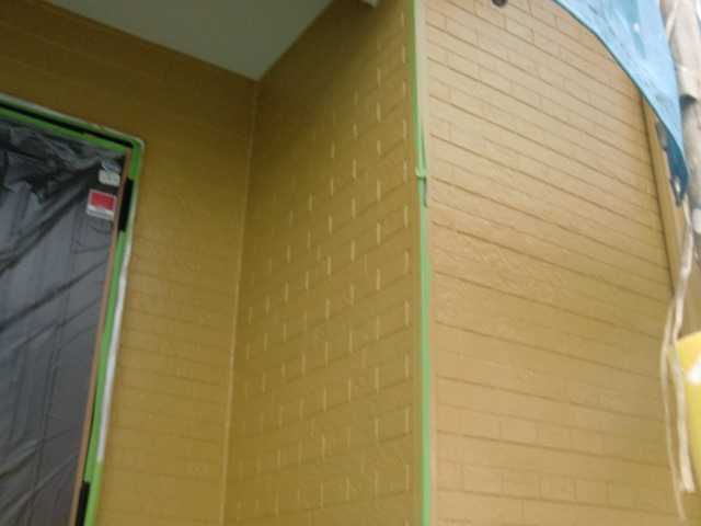 岸和田市尾生町の外壁上塗り完了