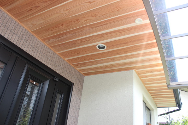 岸和田市 軒天井張替完了