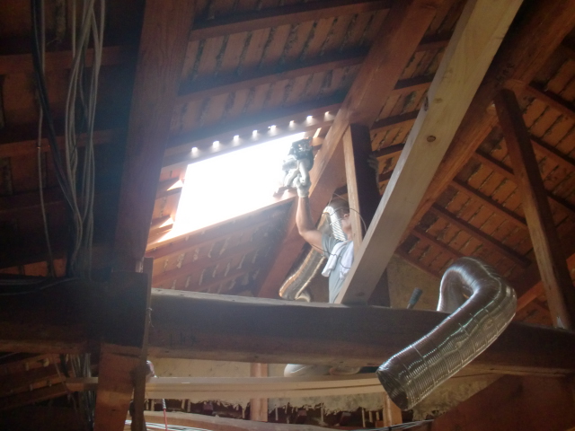 岸和田市内畑の天窓開口