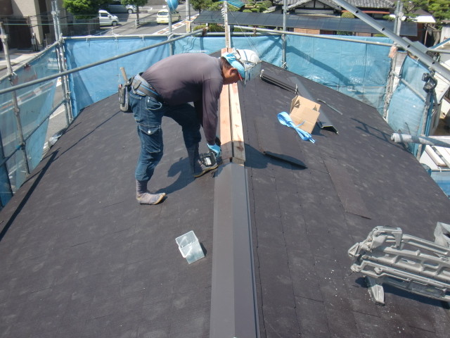 泉北郡忠岡町棟包板金