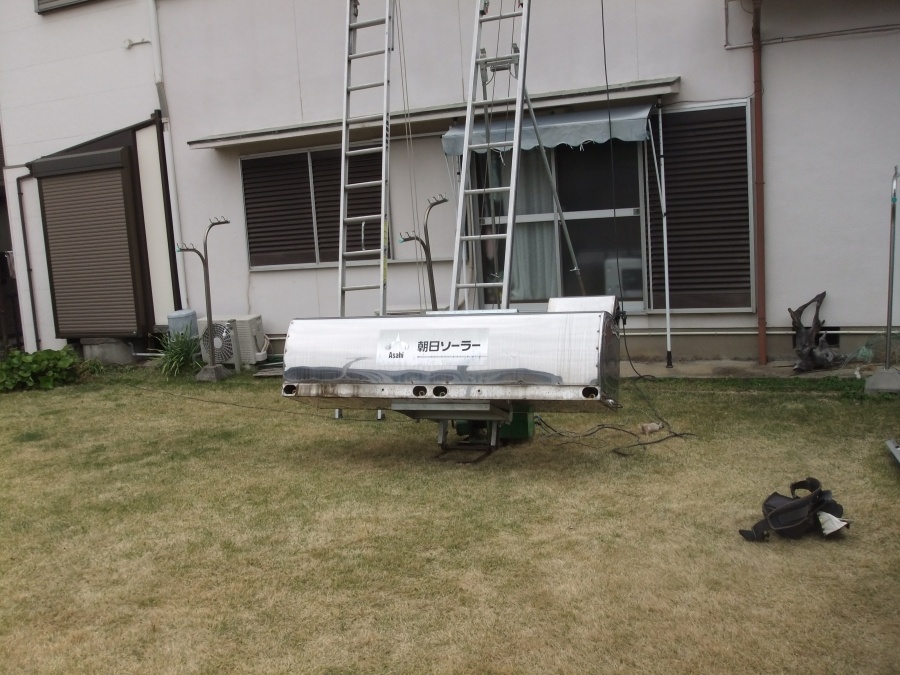 岸和田市土生町のソーラーシステム撤去