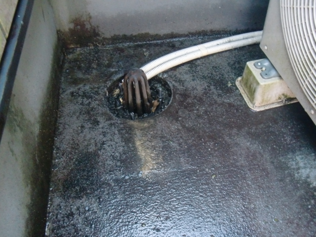 岸和田市尾生町のベランダ洗浄前