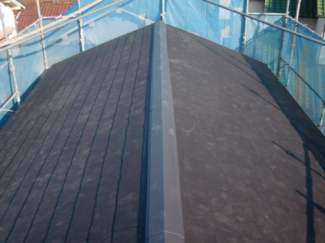 忠岡町の屋根葺き替え完了