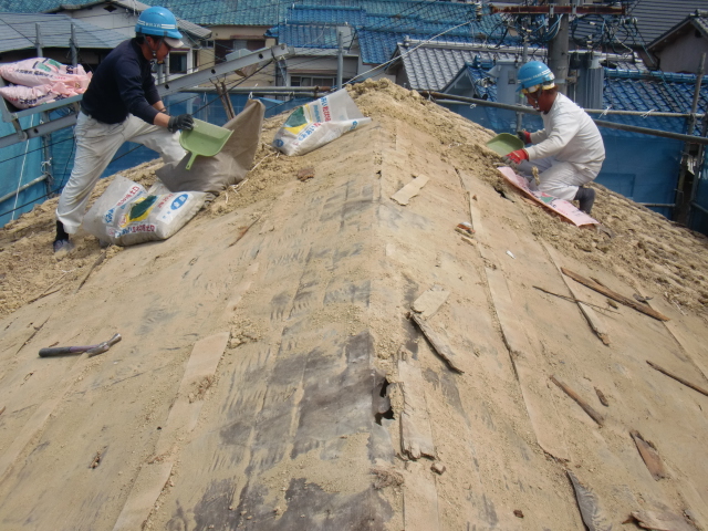 岸和田市吉井町の屋根防水シート