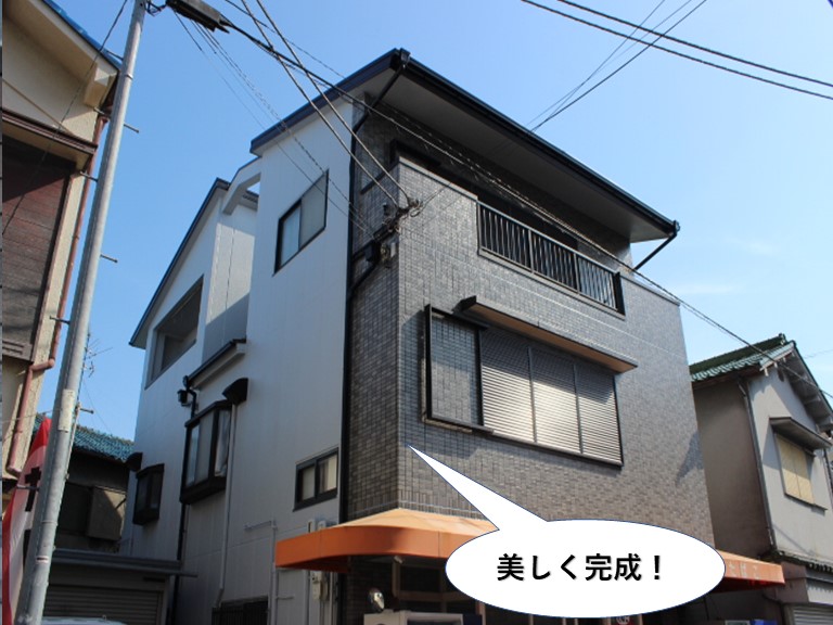 岸和田市の外壁塗装で美しく完成