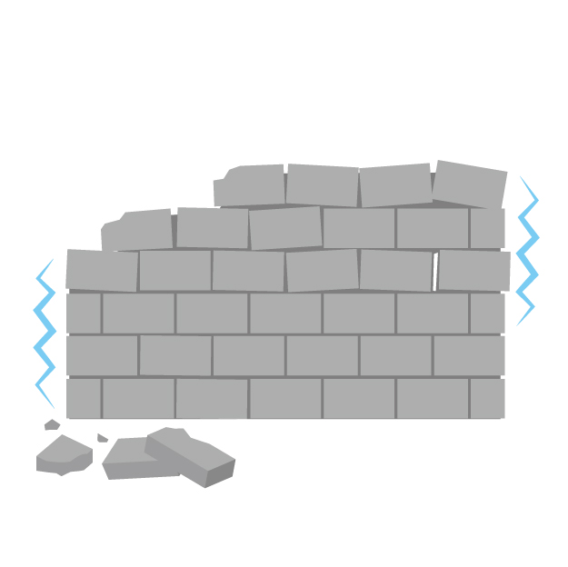 ブロック塀の撤去