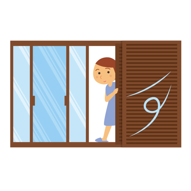 街の屋根やさん・雨戸について