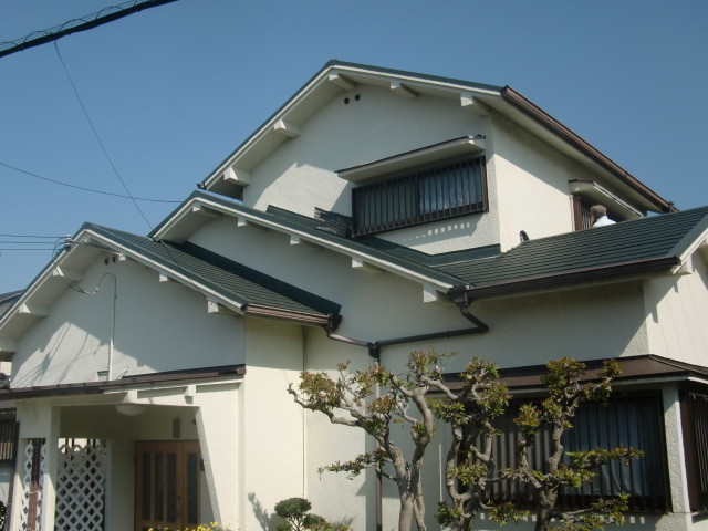 泉南市岡田の屋根葺き替え完了