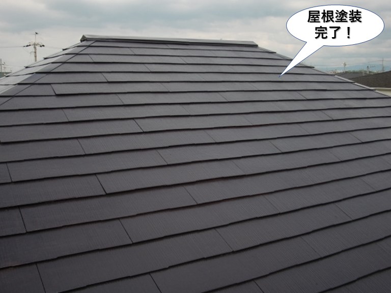 泉大津市の屋根塗装完了