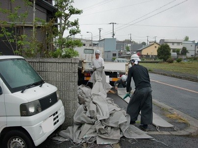 真上町の外壁塗装と屋根塗装で部分塗装と足場解体