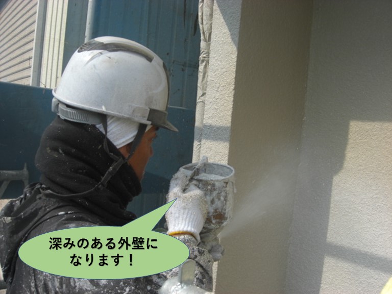 岸和田市/深みのある外壁になります