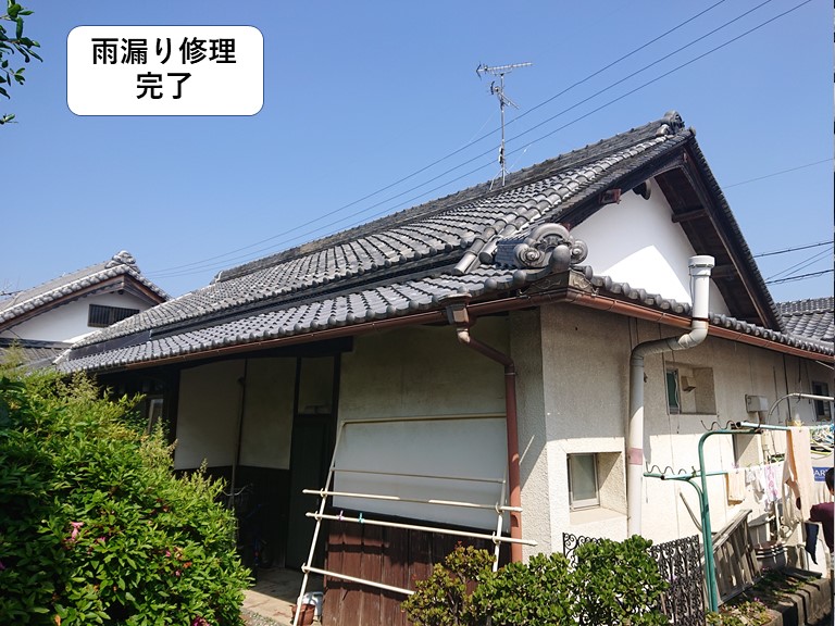 貝塚市の雨漏り修理完了