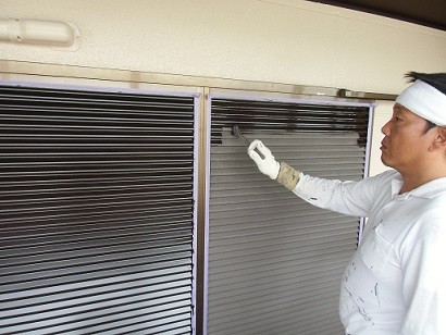 真上町の外壁塗装と屋根塗装で外壁部分塗装