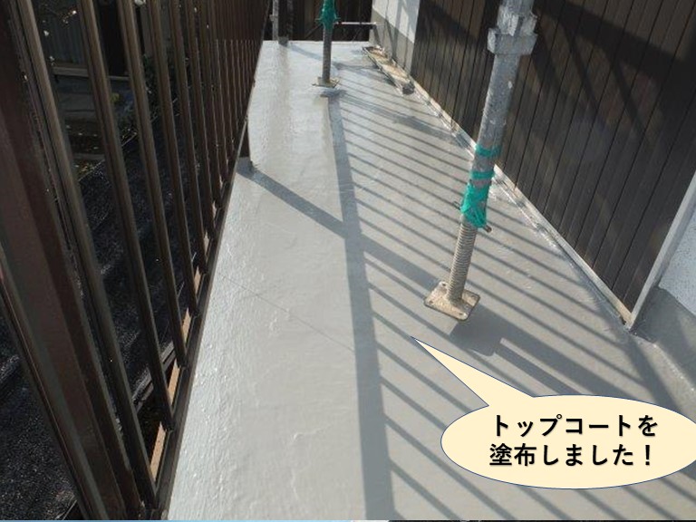 泉佐野市のトップコートを塗布しました