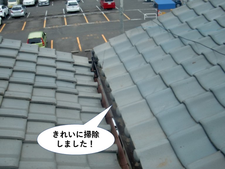 和泉市の樋をきれいに掃除しました