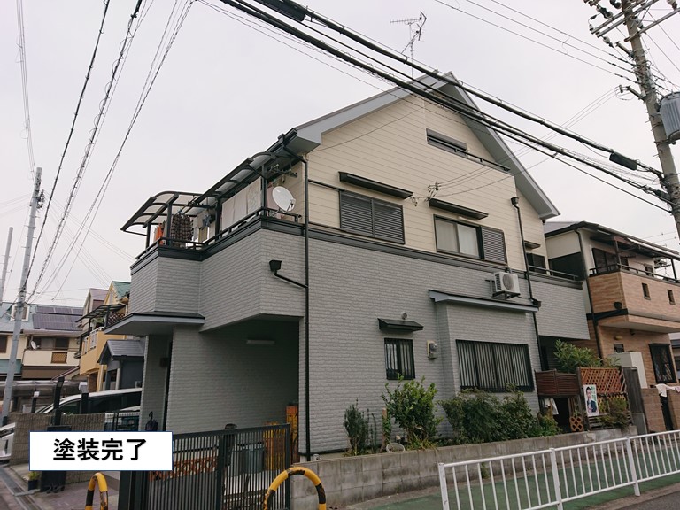 忠岡町の塗装完了