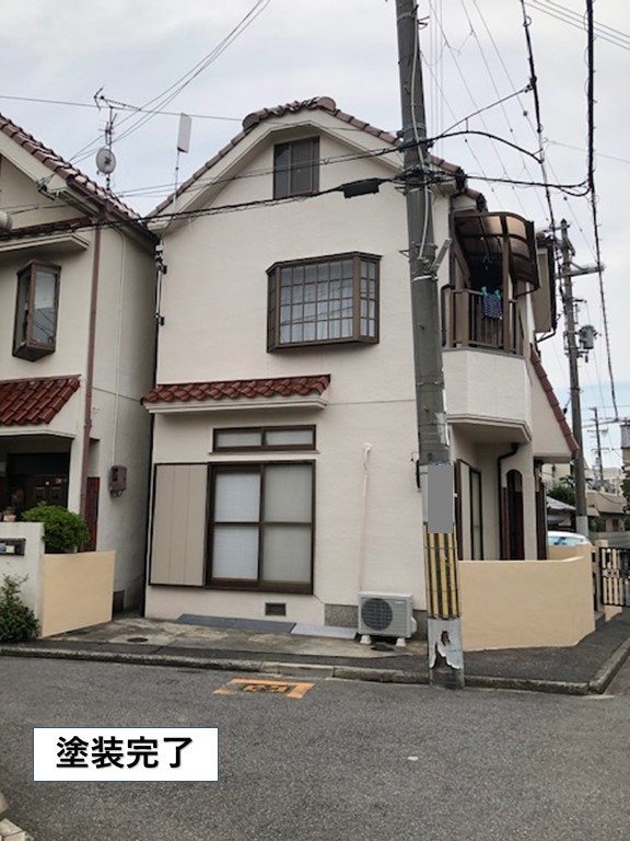 高石市の外壁塗装完了