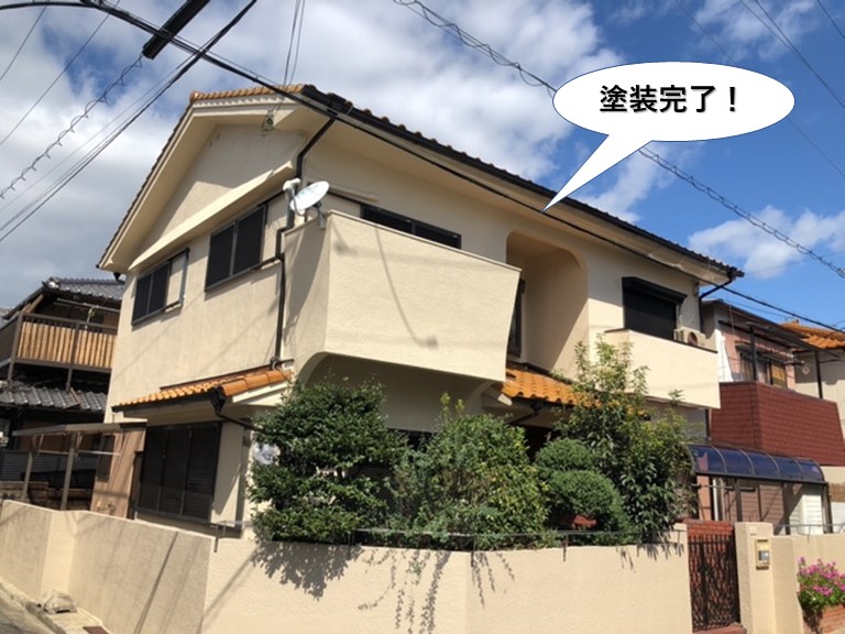 和泉市の外壁塗装完了