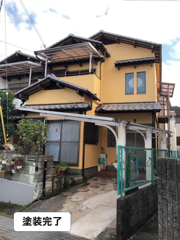 泉南市の外壁塗装完了