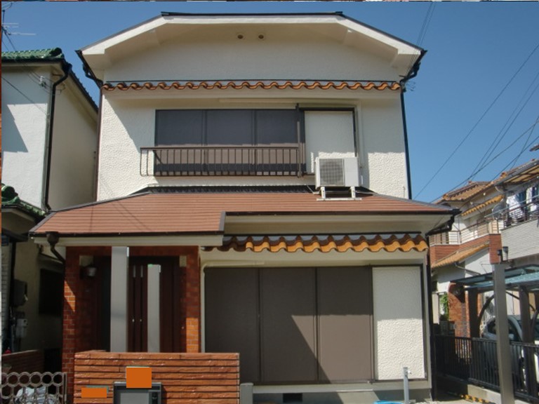 岸和田市の付帯部の塗装完了