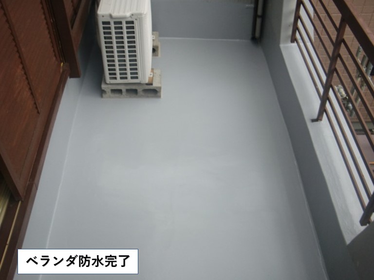 忠岡町のベランダ防水完了