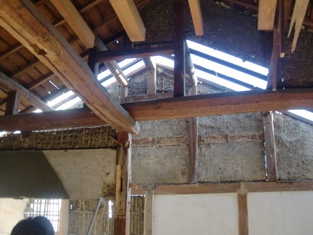 岸和田市大町でスレート瓦への屋根葺き替え工事