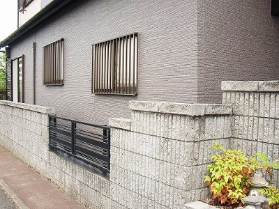 岸和田市真上町の屋根塗装と外壁防水もした外壁塗装