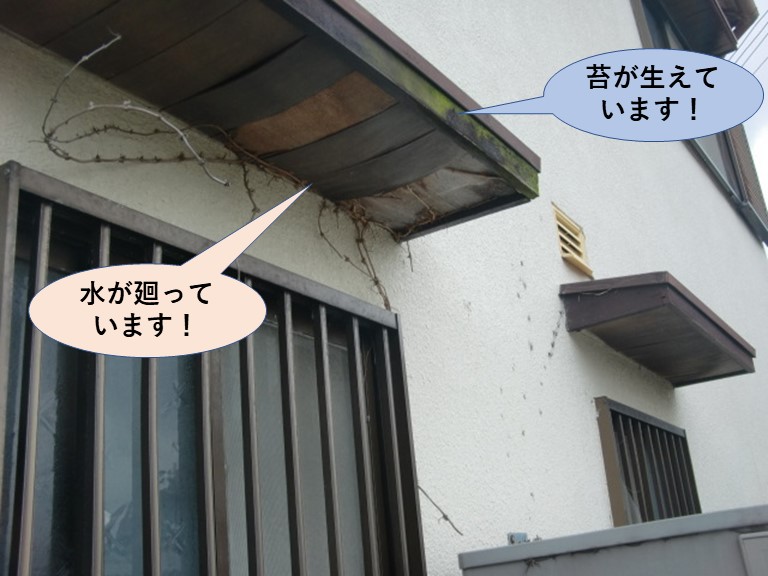 泉佐野市の外壁が浮いています！