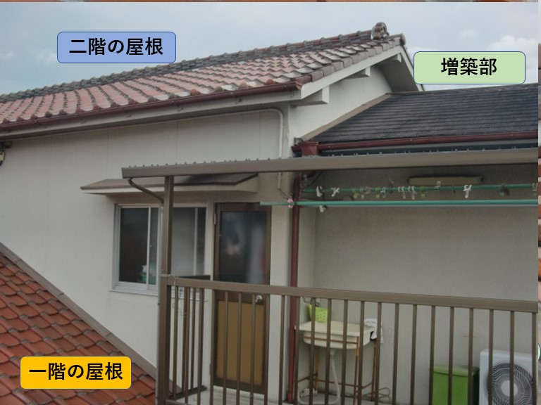 岸和田市の屋根の状況