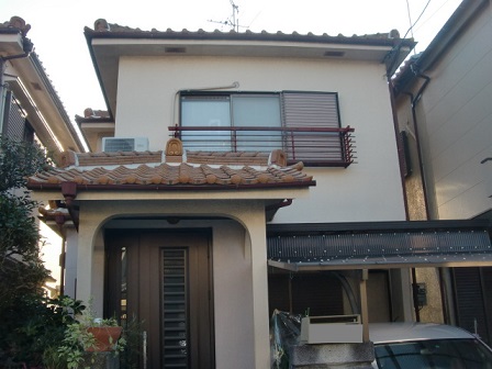 岸和田市土生町で洋瓦の屋根葺き替え工事