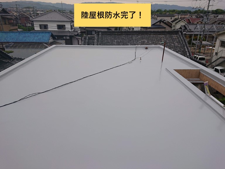 和泉市の陸屋根防水完了！