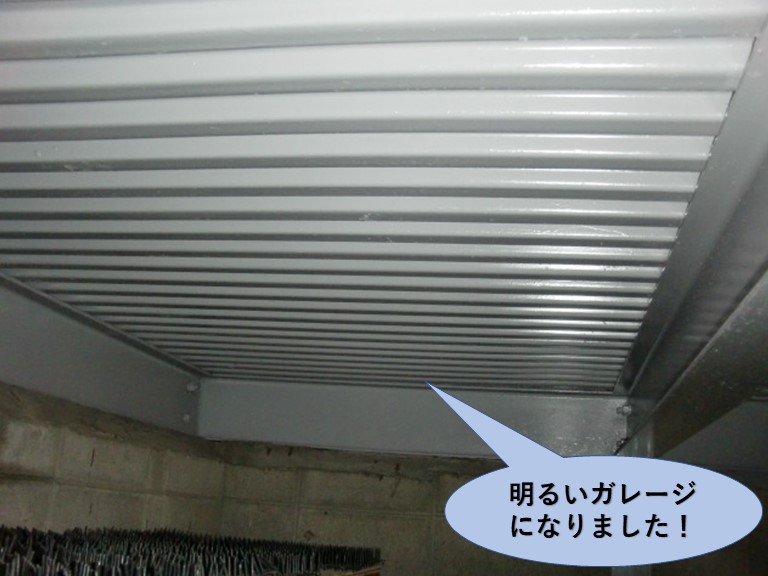 岸和田市/明るいガレージになりました！