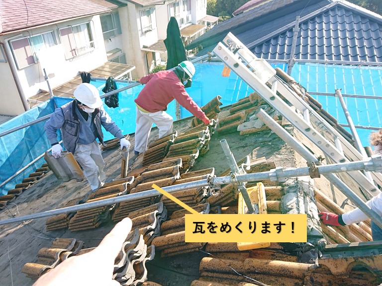和泉市の瓦をめくります！