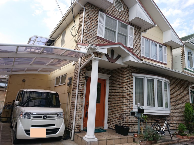 阪南市の外壁塗装前