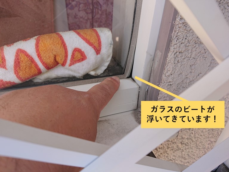 岸和田市のガラスのビートが浮いてきています