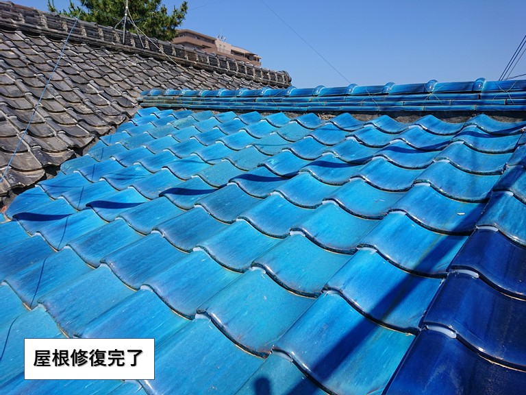 岸和田市の屋根修復完了