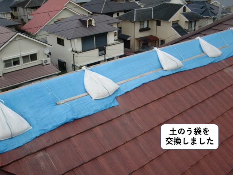 貝塚市の応急処置の補修