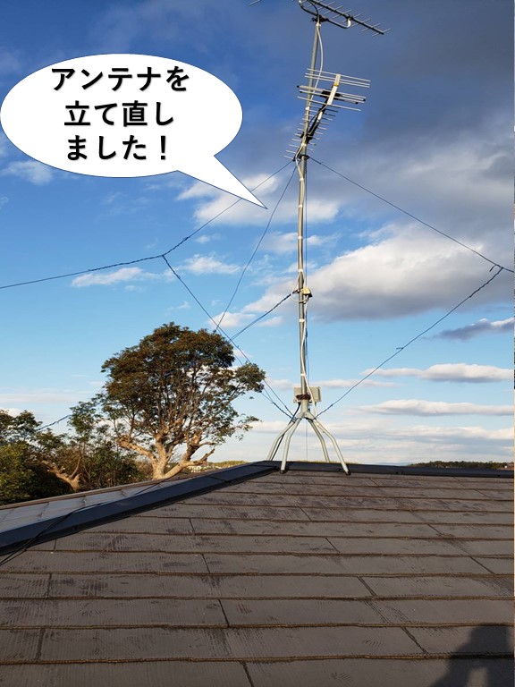 岸和田市のアンテナを立て直しました