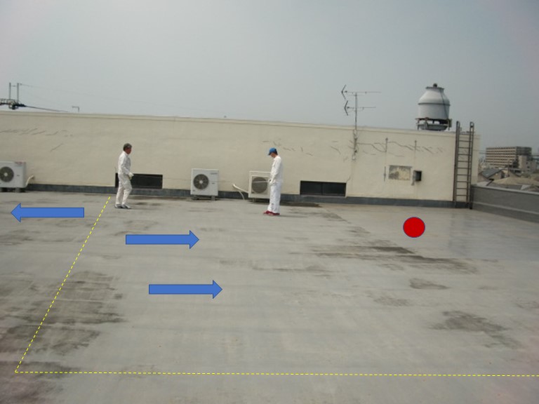 岸和田市の倉庫の陸屋根を防水します！