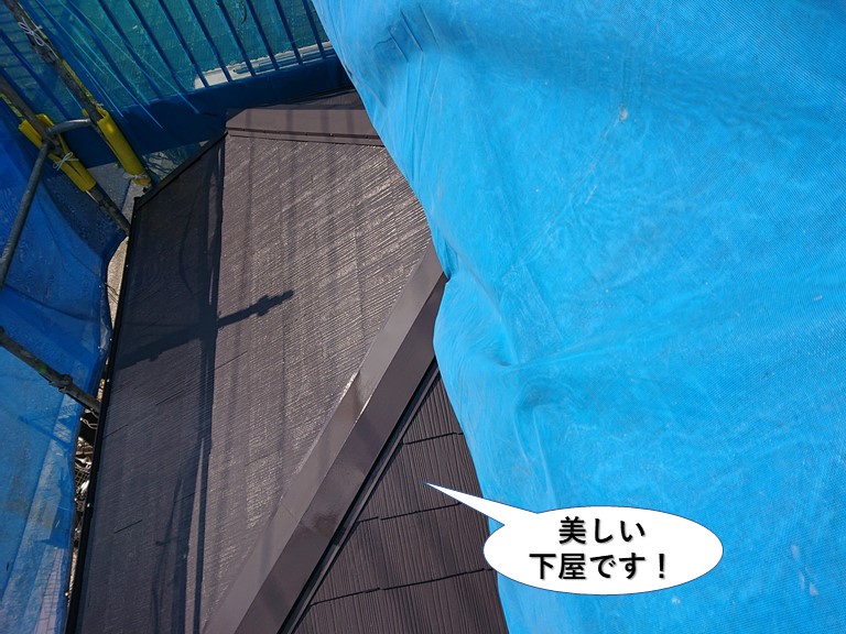 忠岡町の美しい下屋です