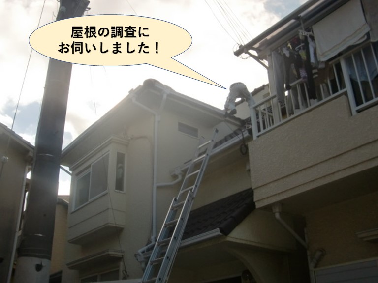 忠岡町の屋根の調査にお伺いしました