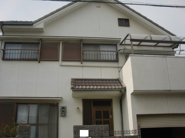 泉南郡岬町の屋根・外壁塗装前の現況