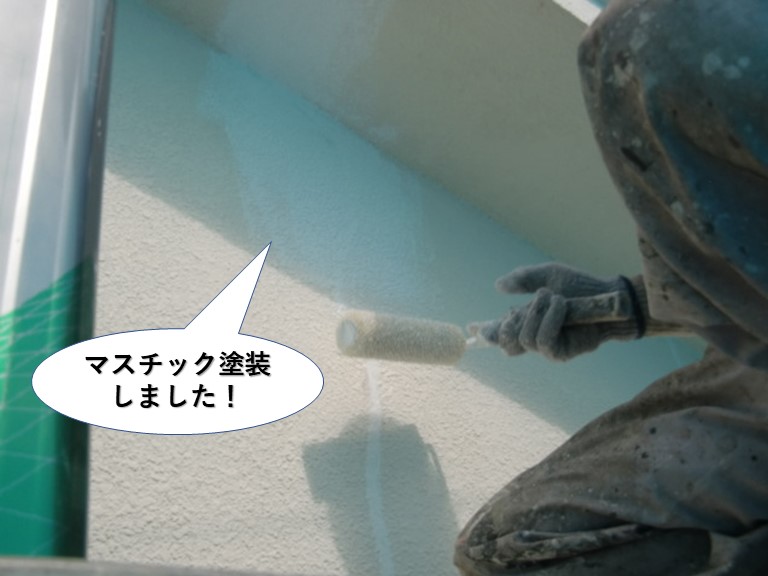 和泉市の外壁をマスチック塗装