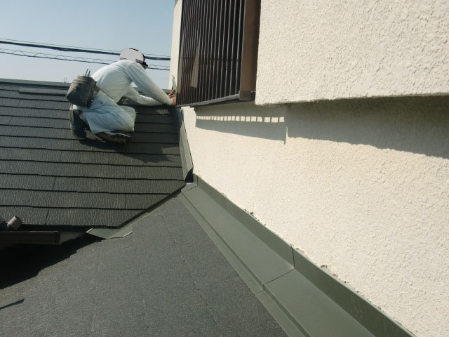 泉南市岡田で屋根雨仕舞