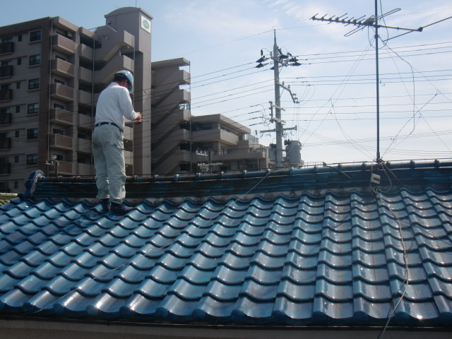 泉北郡忠岡町で大屋根の現調