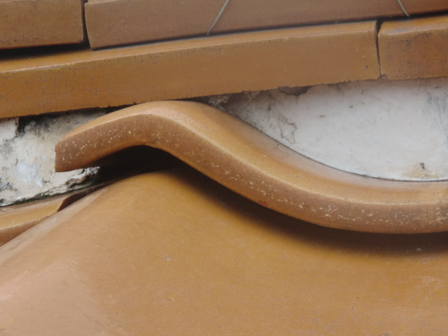 岸和田市流木町の棟瓦現調