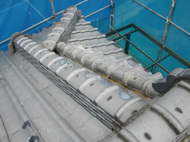 岸和田市の棟の修復