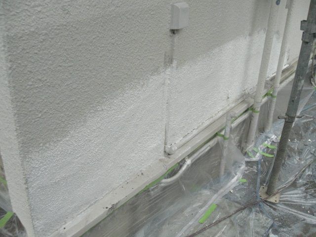 岸和田市天神山町の外壁パターン付け